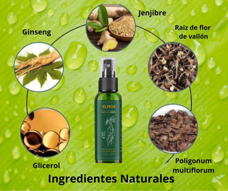 ELHOE Tónico Capilar - Elixir para un cabello espectacular (Barba, Pelo y Cejas)