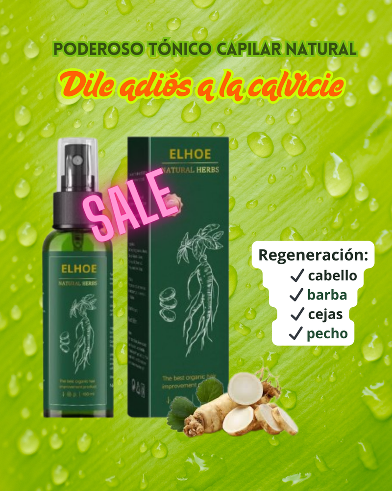 ELHOE Tónico Capilar - Elixir para un cabello espectacular (Barba, Pelo y Cejas)